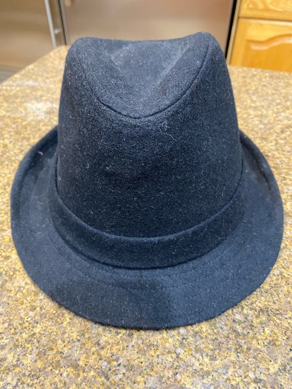 Joe Boxer Black Felt Fedora Hat